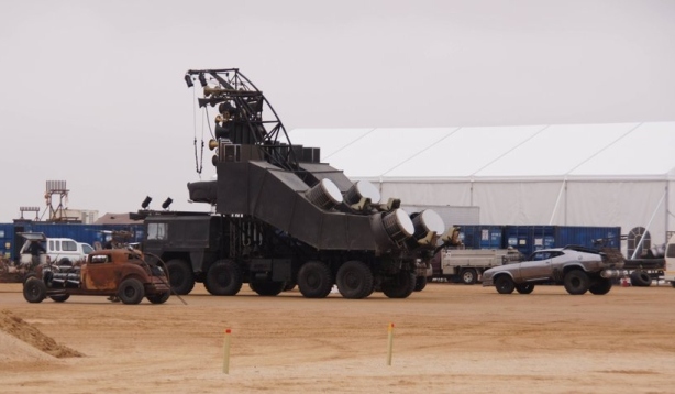 Vehicles on the set of Mad Max 4 Namibia