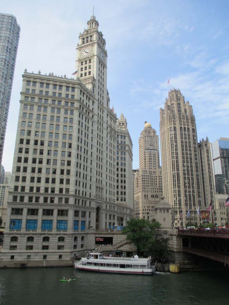 The Wrigley Building - built on the profits of chewing gum!