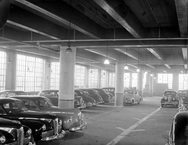 Packard Plant Garage in the 1940's