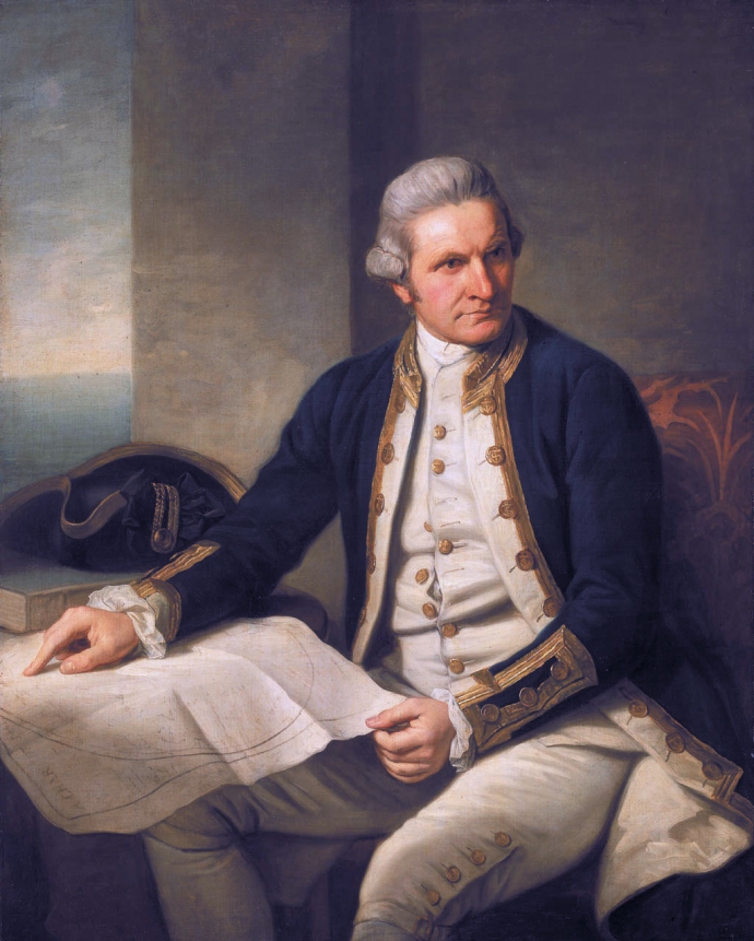 Captain James Cook circa 1775 (portrait by Nathaniel Dance-Holland)