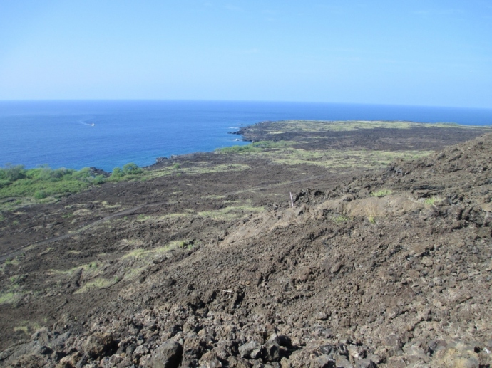 Volcanic Plain Captain Cook Monument Kealakekua Bay Hawaii