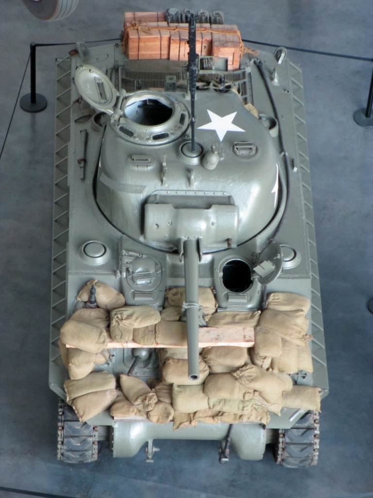 M4A3 Sherman birds eye view National WW2 Museum New Orleans