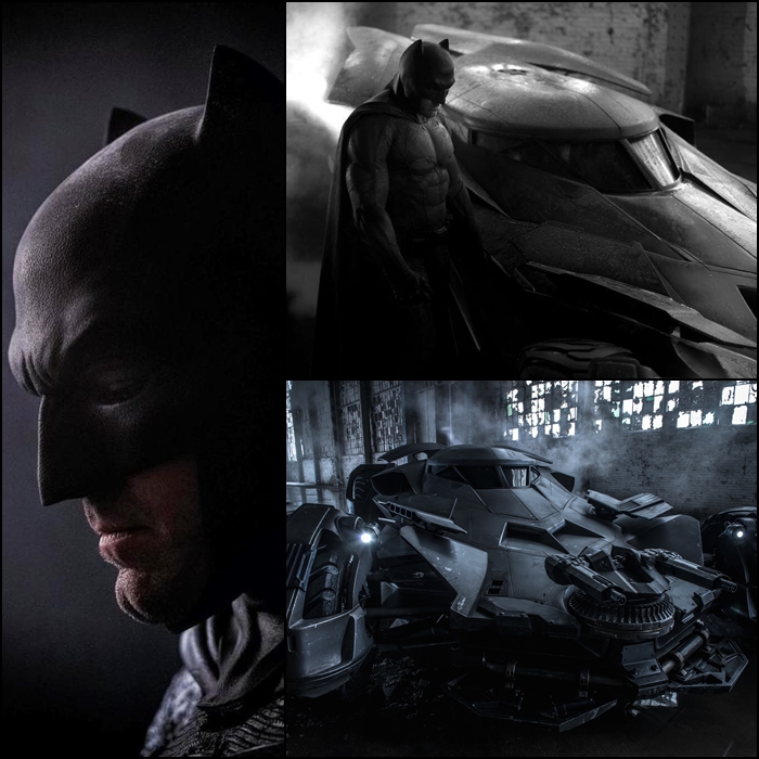 Batman vs. Superman: Ben Affleck as Batman and the new Batmobile